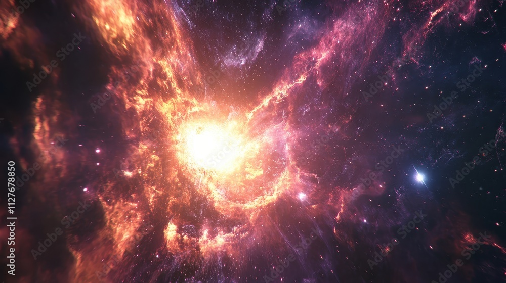 Cosmic Nebula Explosion Bright Stellar Energy Cosmic Nebula Explosion Bright Stellar Energy