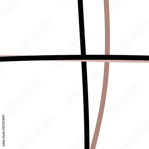 Neutral Abstract Minimalist Line Design