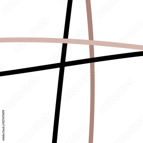 Neutral Abstract Minimalist Line Design