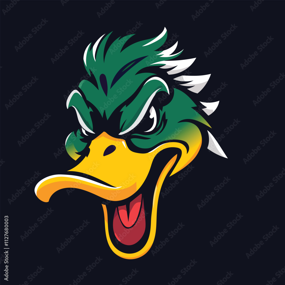 Duck Head Logo Emblem Vector Art