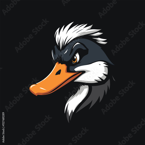 Duck Head Logo Emblem Vector Art