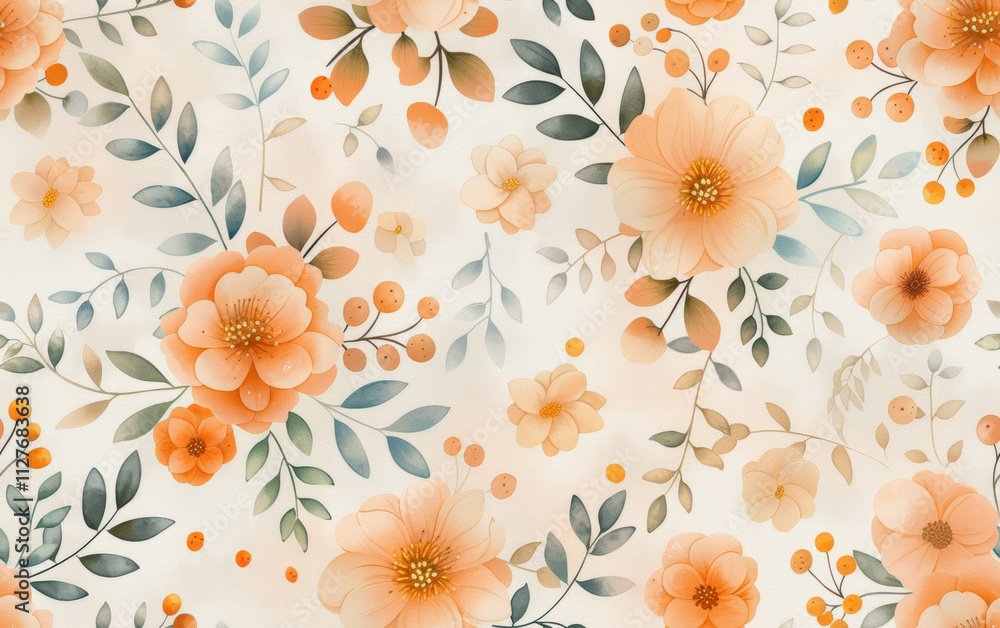 Retro style floral texture art background
Retro style floral texture art background