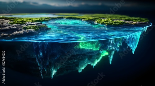 Underwater Oasis Cross Section