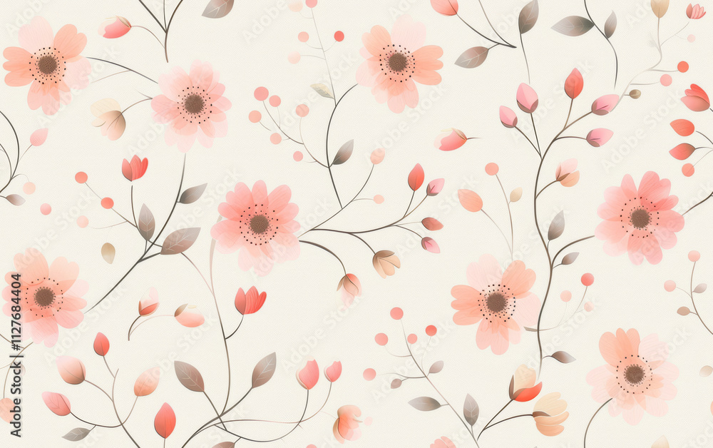 Retro style floral texture art background
Retro style floral texture art background