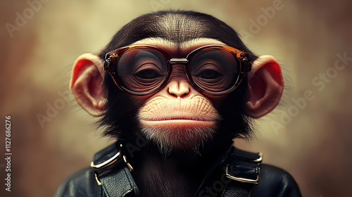 Wallpaper Mural Chimpanzee in Sunglasses: Cool Monkey Style Torontodigital.ca