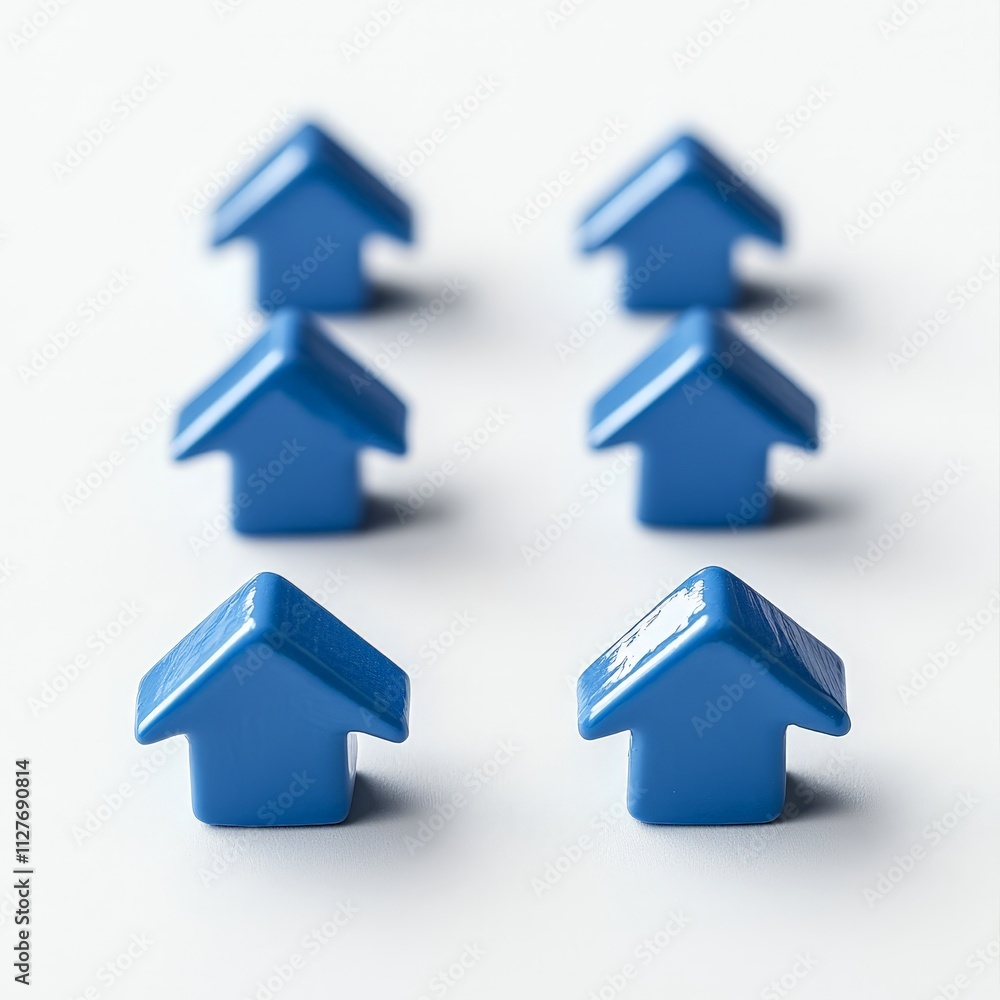 Blue Arrows Representing Business Growth Concept Blue Arrows Representing Business Growth Concept