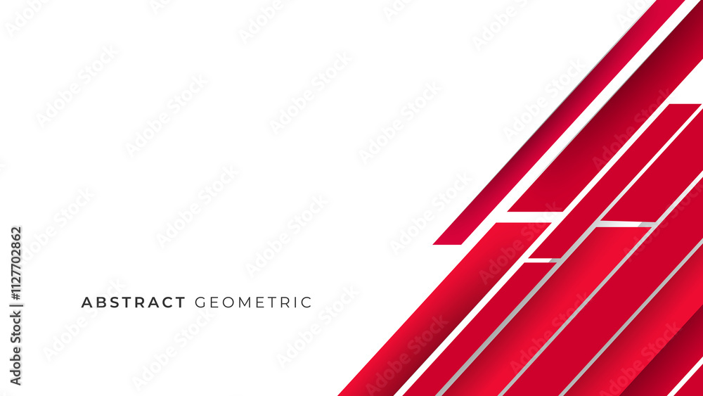 modern and minimalist red background with abstract geometric on white background modern and minimalist red background with abstract geometric on white background