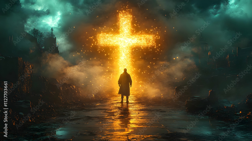 Fiery Cross: Ruins, Hope, and Faith's Journey Fiery Cross: Ruins, Hope, and Faith's Journey