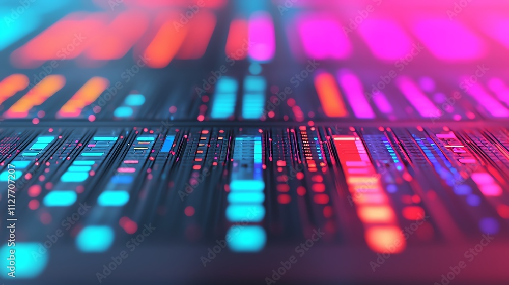 Abstract digital technology pattern with vibrant colors and intricate details. Abstract digital technology pattern with vibrant colors and intricate details.