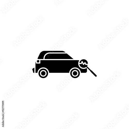 Car diagnostic icon Vector flat thin line illustration