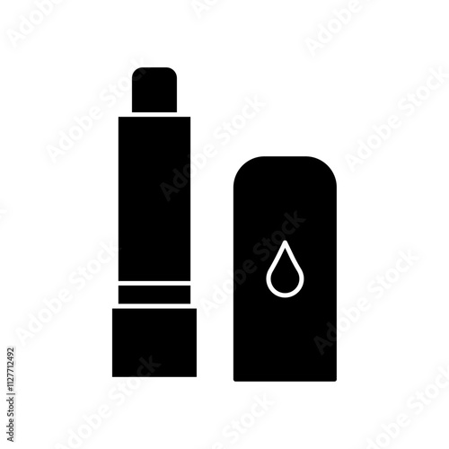 Lip balm icon Vector flat thin line illustration