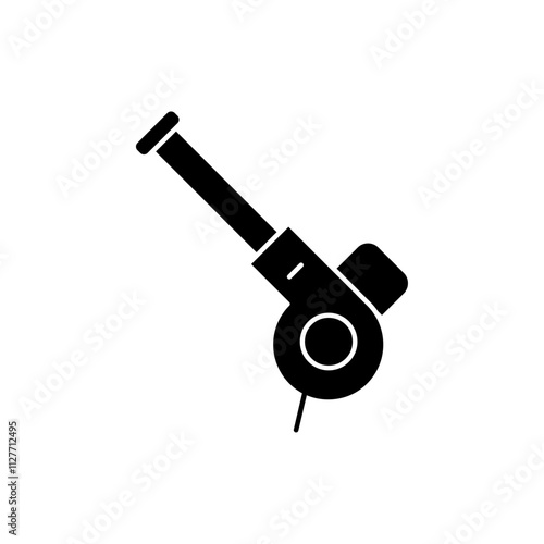 Leaf blower icon Vector flat thin line illustration