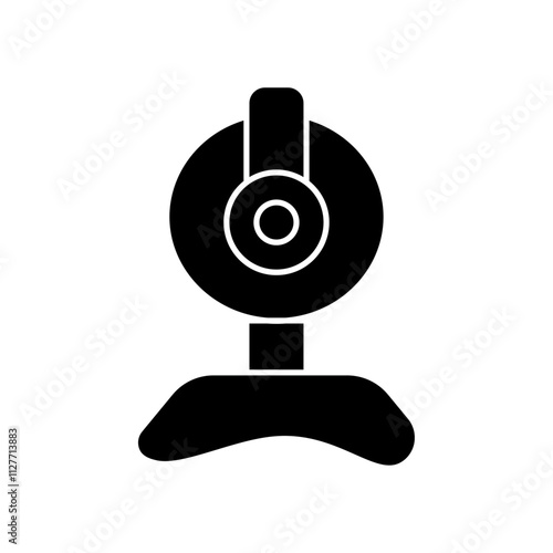 Web camera icon Vector flat thin line illustration
