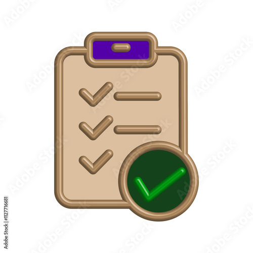 Checklist icon design template