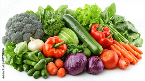 Assortment of fresh colorful vegetables. Concept of healthy eating and nutrition.