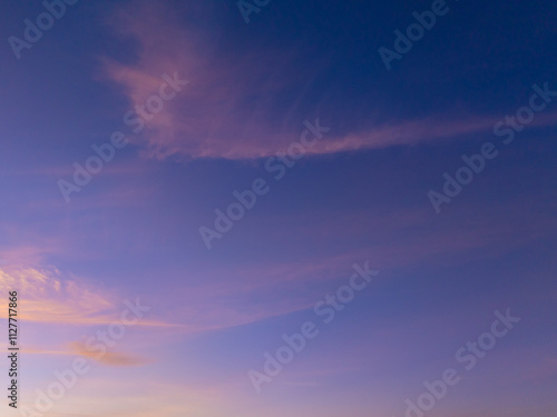 Real estate twilight sky