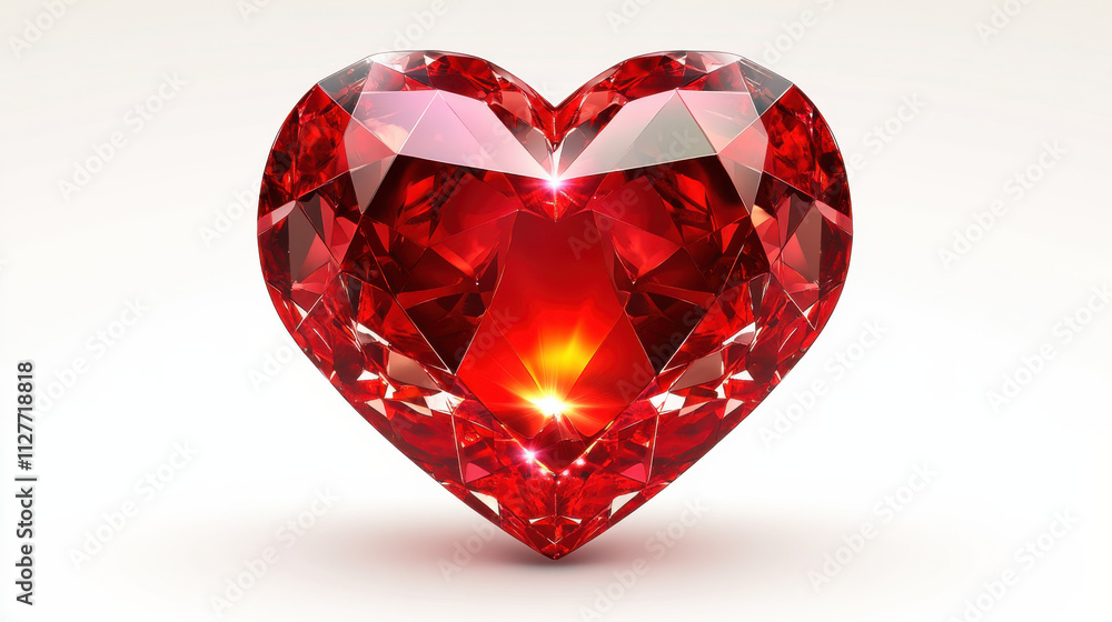 stunning red heart shaped gemstone with brilliant facets, radiating light and beauty, perfect for expressing love and affection stunning red heart shaped gemstone with brilliant facets, radiating light and beauty, perfect for expressing love and affection