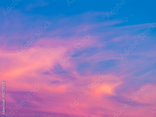 Real estate twilight sky