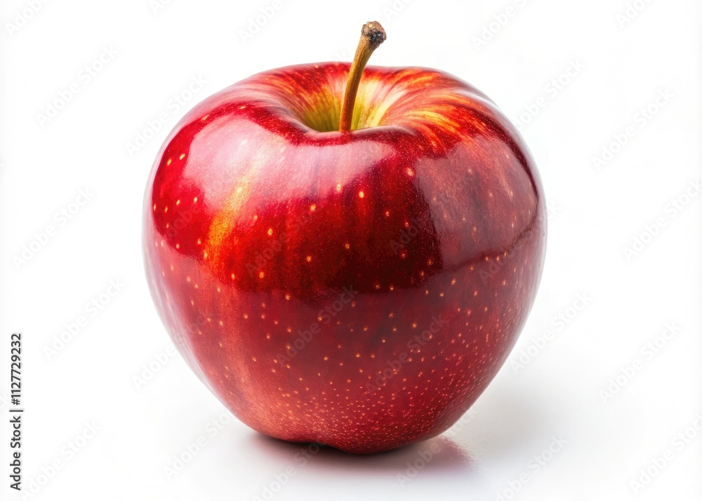 A crisp, isolated photo of a fresh, red apple; high-resolution, with clipping path for easy use. A crisp, isolated photo of a fresh, red apple; high-resolution, with clipping path for easy use.