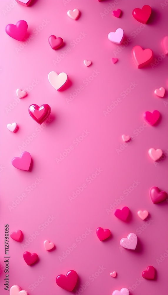 Pink Heart Template for Love Pink Heart Template for Love