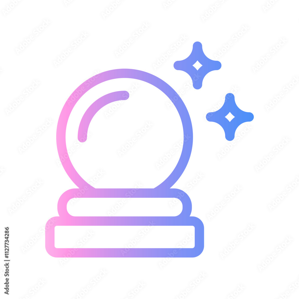 crystal Line Gradient Icon crystal Line Gradient Icon