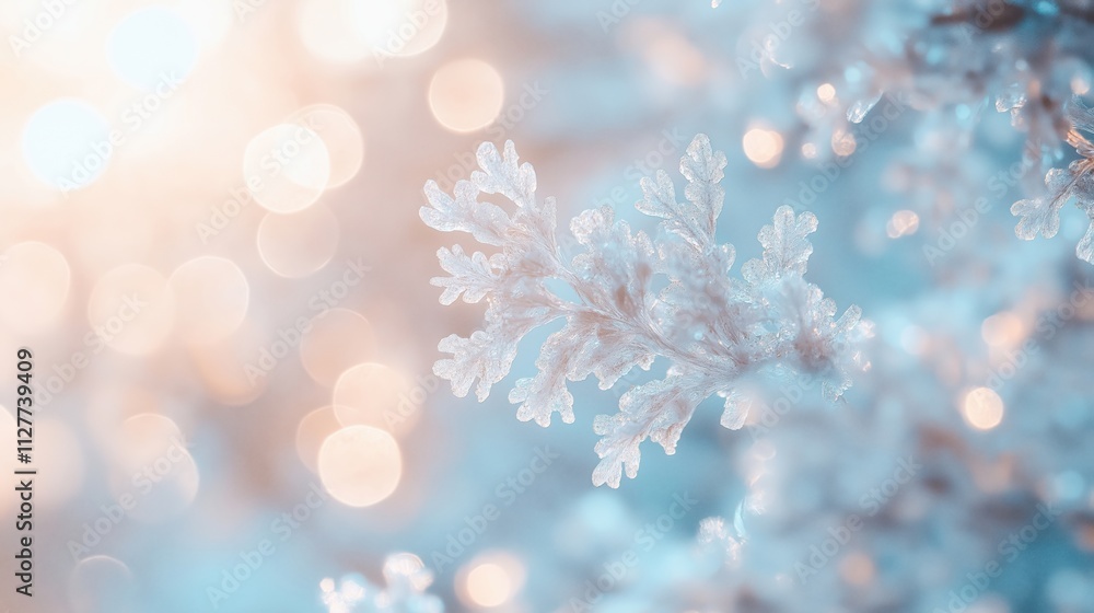 A close-up of frosted leaves against a soft bokeh background. A close-up of frosted leaves against a soft bokeh background.