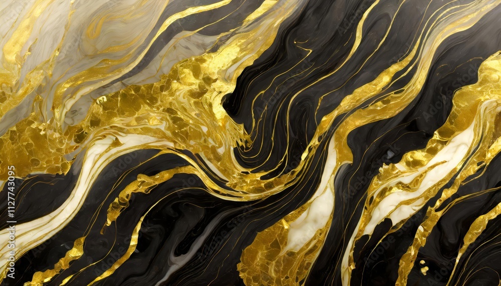 Elegant Abstract Marble Texture with Black Waves - Luxurious Ink Painted Background for Artistic Banners and Designs - Perfect for Modern Home Decor and Graphic Projects Elegant Abstract Marble Texture with Black Waves - Luxurious Ink Painted Background for Artistic Banners and Designs - Perfect for Modern Home Decor and Graphic Projects
