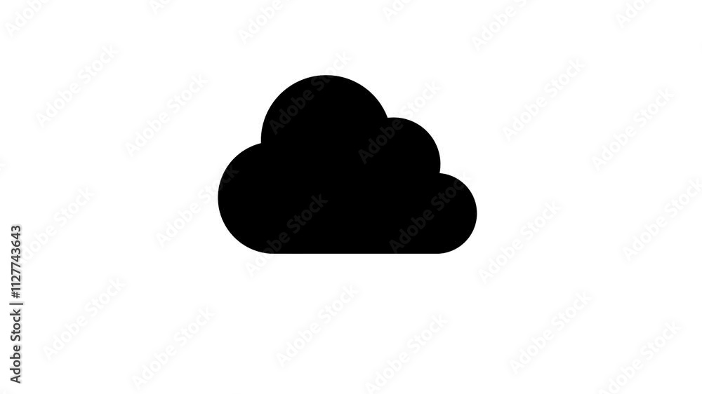 Thunder and Cloud Icon Animation for Powerful Storm and Weather Scene Designs Thunder and Cloud Icon Animation for Powerful Storm and Weather Scene Designs