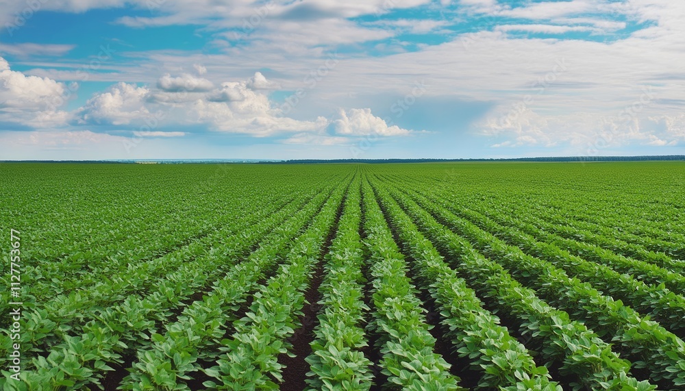 Vibrant Agricultural Soy Plantation: A Lush Green Landscape of Growing Soybeans, Showcasing the Beauty and Potential of Sustainable Farming Practices in Modern Agriculture. Vibrant Agricultural Soy Plantation: A Lush Green Landscape of Growing Soybeans, Showcasing the Beauty and Potential of Sustainable Farming Practices in Modern Agriculture.