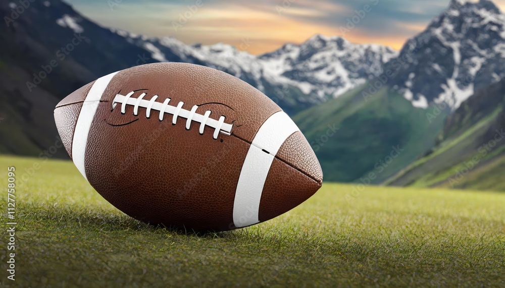 High-Quality Isolated Image of an American Football Ball for Sports Enthusiasts, Coaches, and Designers – Perfect for Illustrations, Marketing, and Educational Purposes High-Quality Isolated Image of an American Football Ball for Sports Enthusiasts, Coaches, and Designers – Perfect for Illustrations, Marketing, and Educational Purposes