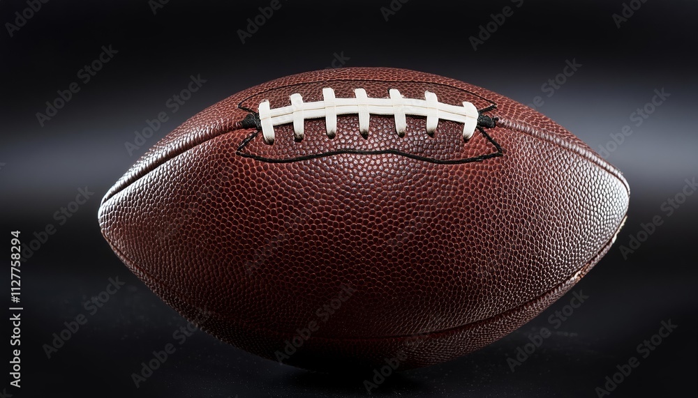 High-Quality Isolated Image of an American Football Ball on a White Background - Perfect for Sports Themes, Illustrations, and Graphic Design Projects High-Quality Isolated Image of an American Football Ball on a White Background - Perfect for Sports Themes, Illustrations, and Graphic Design Projects