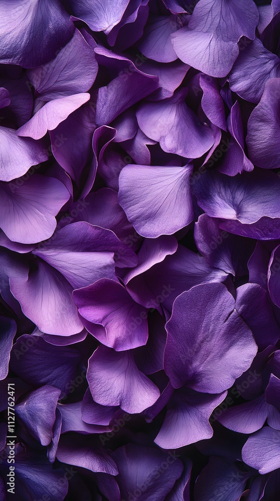 A close-up of vibrant purple flower petals arranged beautifully. A close-up of vibrant purple flower petals arranged beautifully.