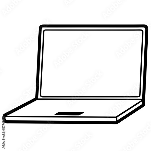 laptop isolated on white background