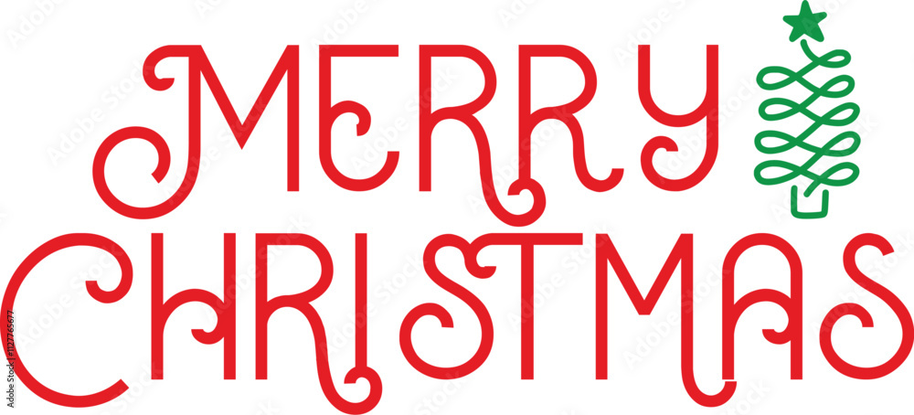 Merry Christmas typography clip art design on plain white transparent isolated background for card, shirt, hoodie, sweatshirt, apparel, card, tag, mug, icon, poster or badge Merry Christmas typography clip art design on plain white transparent isolated background for card, shirt, hoodie, sweatshirt, apparel, card, tag, mug, icon, poster or badge