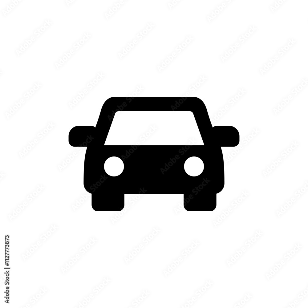 Car icon logo design. car sign and symbol. small sedan Car icon logo design. car sign and symbol. small sedan
