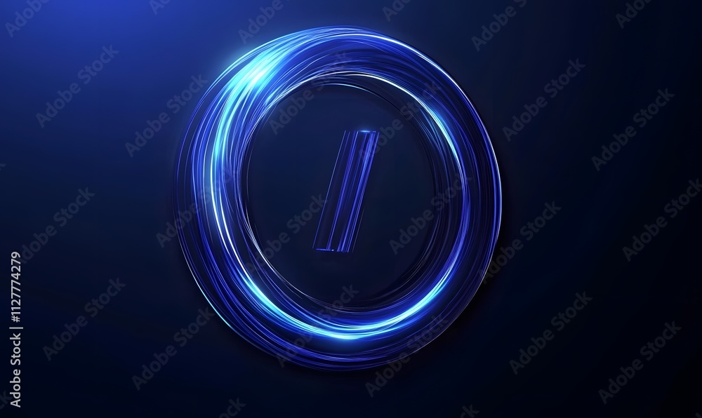 Abstract glowing circle lines on dark blue background. Geometric stripe line art design. Modern shiny blue lines. Futuristic technology concept. Suit for poster, cover, banner, brochure and website Abstract glowing circle lines on dark blue background. Geometric stripe line art design. Modern shiny blue lines. Futuristic technology concept. Suit for poster, cover, banner, brochure and website