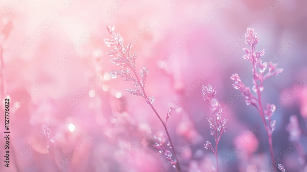 A close-up of delicate pink flowers with soft bokeh lighting. A close-up of delicate pink flowers with soft bokeh lighting.