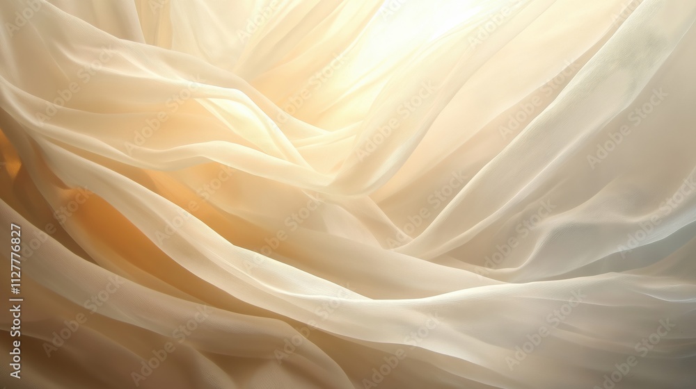 A close-up of flowing white fabric with soft folds and gentle light. A close-up of flowing white fabric with soft folds and gentle light.