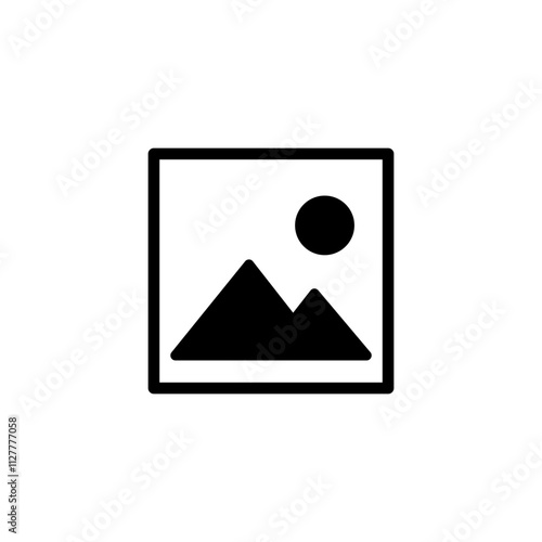 Picture icon logo design. photo gallery sign and symbol. image icon