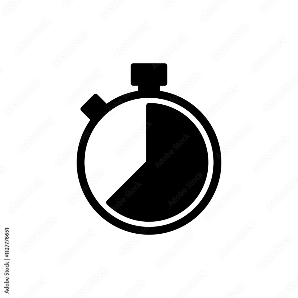 Stopwatch icon logo design. Timer sign and symbol. Countdown icon. Period of time Stopwatch icon logo design. Timer sign and symbol. Countdown icon. Period of time