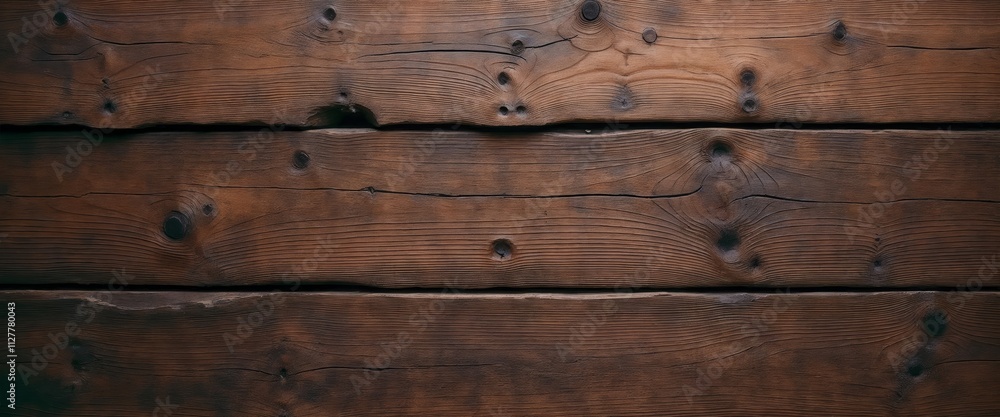 Naklejka premium Wooden plank surface with visible grain and knots.Craftsmanship. Authenticity. Natural beauty of wood.Poster, template, flyer, rustic design, furniture, woodworking, home decor, wall art, interior d