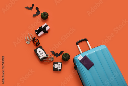Suitcase with different Hal...