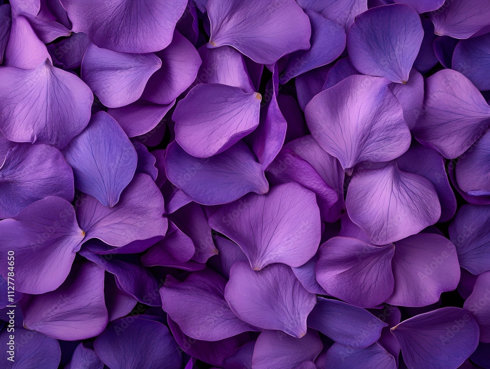 A close-up view of vibrant purple flower petals arranged beautifully. A close-up view of vibrant purple flower petals arranged beautifully.