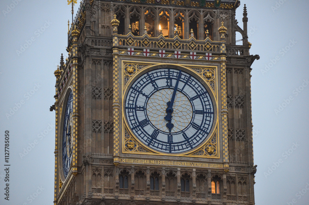 Big Ben clock, Elizabeth Tower, Landmark of London, UK. One of the most prominent symbols of the United Kingdom Big Ben clock, Elizabeth Tower, Landmark of London, UK. One of the most prominent symbols of the United Kingdom