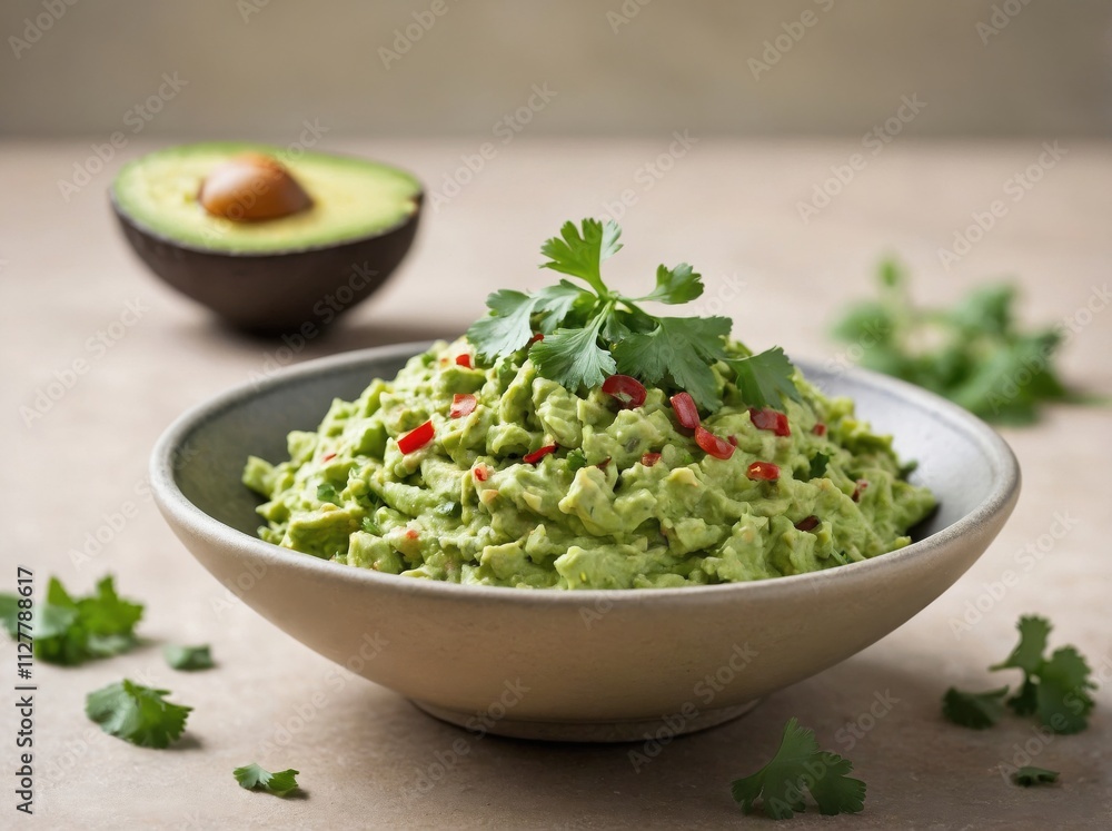 Guacamole with Cilantro and Chili Flakes Guacamole with Cilantro and Chili Flakes