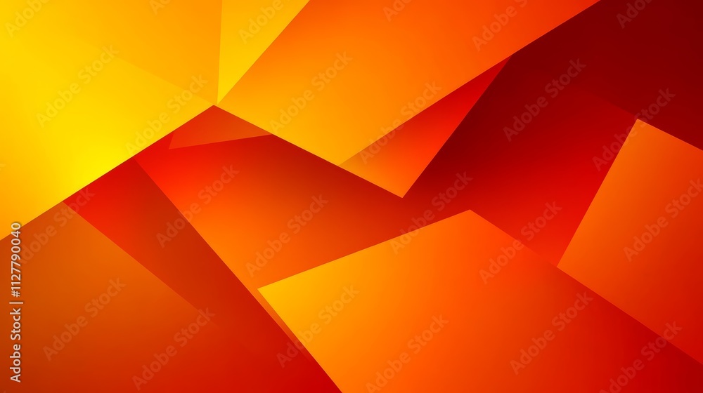 Abstract Geometric Background with Triangles and Gradients in Orange and Red for Modern Design Abstract Geometric Background with Triangles and Gradients in Orange and Red for Modern Design