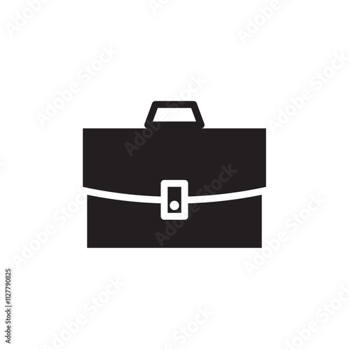 Briefcase icon Thin line art collection