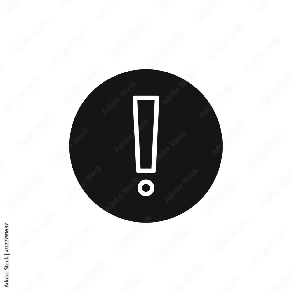 Exclamation icon Thin line art collection Exclamation icon Thin line art collection