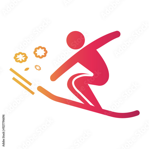 snowboarding Gradient icon