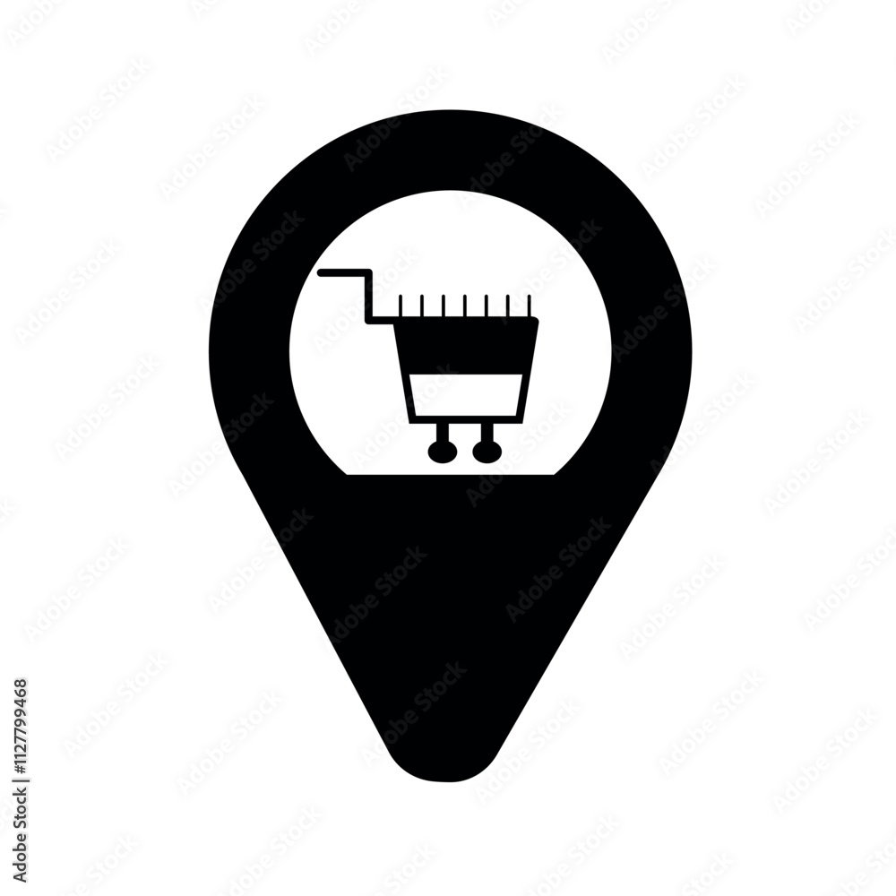 Shop location icon. Shop location icon.